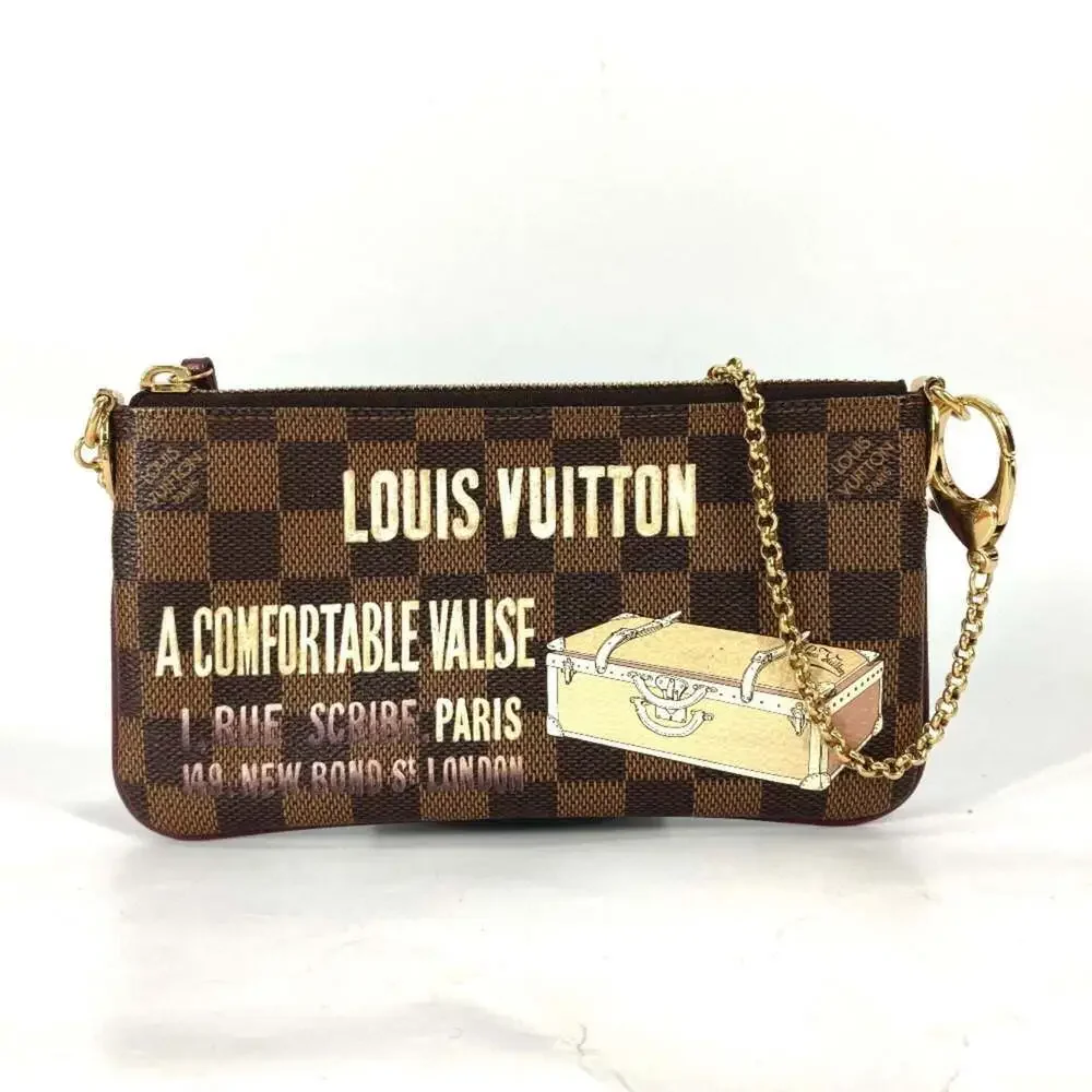 LOUIS VUITTON Brown Damier Canvas Pochette Shoulder Bag